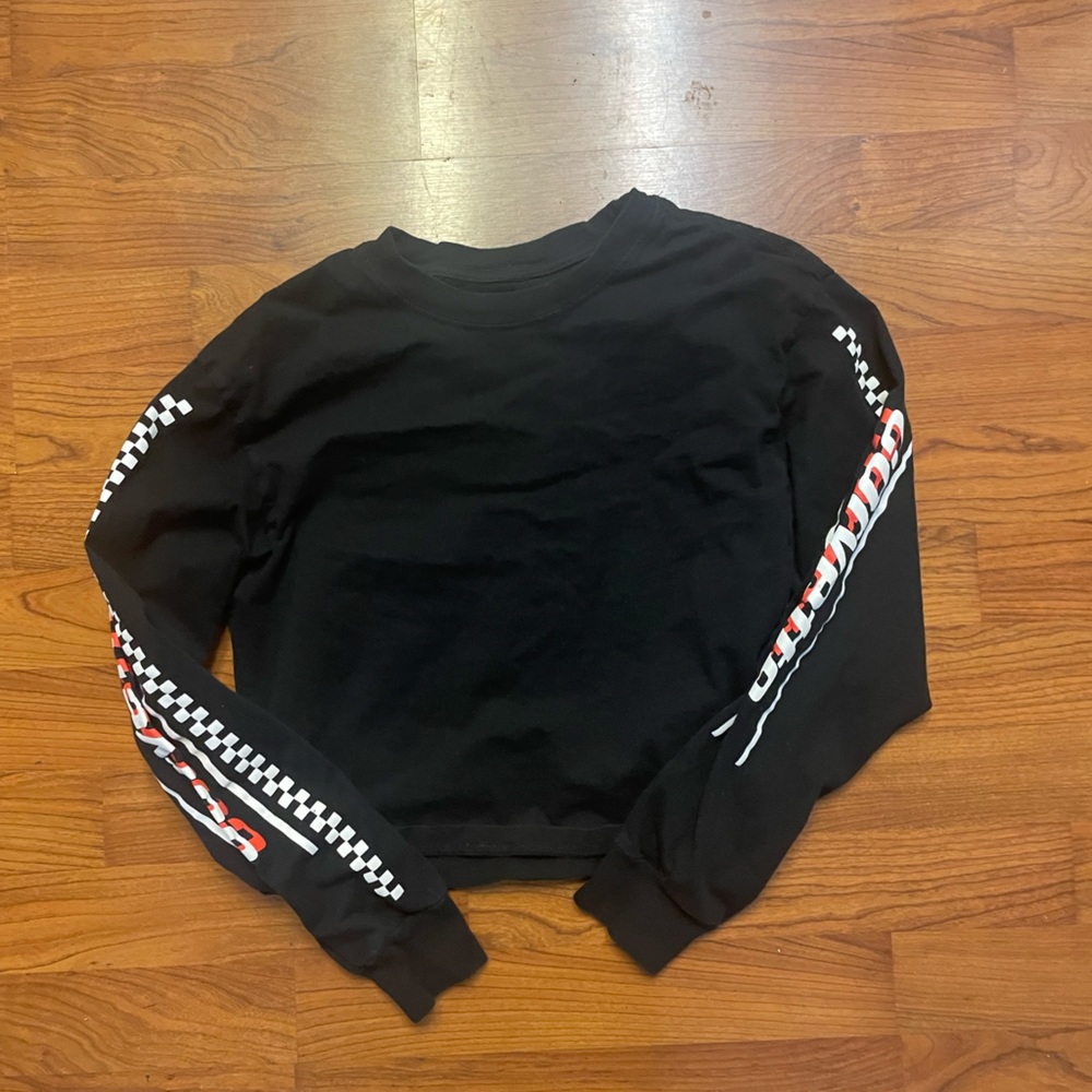 Corvette crop long sleeve top